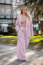 BLAZER ROSA SECO DE ALFAIATARIA PONTO CHIC