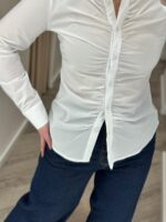 CAMISA BRANCA FRANZIDA PONTO CHIC - Image 4