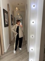 CASACO XADREZ BEGE PONTO CHIC - Image 2