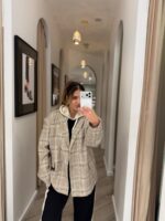 CASACO XADREZ BEGE PONTO CHIC - Image 4