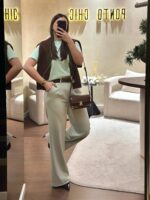 CALÇA DE ALFAIATARIA VERDE MENTA PONTO CHIC - Image 4