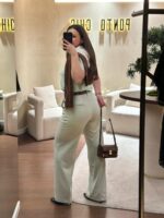 CALÇA DE ALFAIATARIA VERDE MENTA PONTO CHIC - Image 3