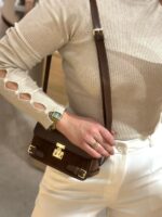 CAMISOLA CANELADA COM GOLA ALTA E DETALHE NAS MANGAS PONTO CHIC - Image 4