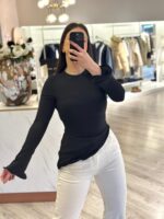 CAMISOLA PRETA MANGA COMPRIDA PONTO CHIC - Image 3