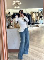 CAMISOLA BRANCA MANGA COMPRIDA PONTO CHIC - Image 2