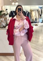 CAMISA RISCAS ROSA COM APLICAÇÕES EM LANTEJOULAS PONTO CHIC - Image 2