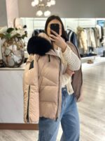 BLUSÃO CAMEL COM PÊLO PRETO FLO&CLO - Image 4