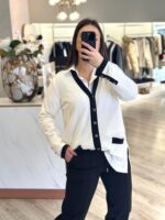 CALÇA PRETA COM CINTURA ELÁSTICA E CORDÃO PONTO CHIC - Image 3