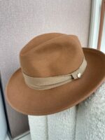 CHAPÉU CAMEL COM FITA DE TECIDO RINASCIMENTO