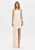 VESTIDO CURTO COM SOBREPOSIÇÃO LANÇA PERFUME