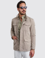 PARKA TÉCNICA LEVE COM BOLSOS BEGE ZOLF