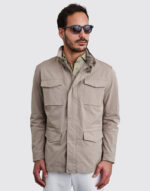 PARKA TÉCNICA LEVE COM BOLSOS BEGE ZOLF - Image 2