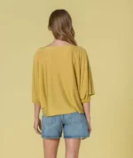 CAMISOLA VERDE PISTÁCIO EM MALHA FINA RUGA - Image 2