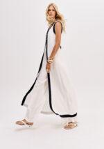 MACACÃO LONGO BRANCO COM COLETE APLICADO LANÇA PERFUME - Image 3