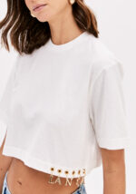 T-SHIRT OFF WHITE COM PINGENTES LANÇA PERFUME - Image 2
