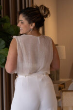 TOP DE RENDA COM DECOTE EM V IMPERIAL - Image 3