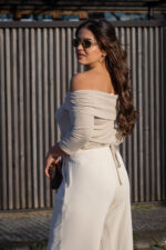 CAMISOLA BEGE COM DECOTE DRAPEADO RINASCIMENTO - Image 4