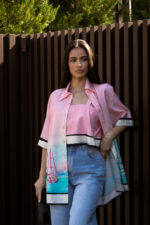 TOP CROPPED ROSA COM CONTRASTE LANÇA PERFUME - Image 2