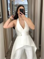 CONJUNTO BRANCO COM DETALHES EM PEDRARIA PONTO CHIC - Image 5