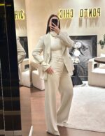 FATO BEGE DE ALFAIATARIA PONTO CHIC - Image 2