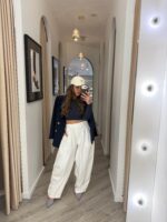 CALÇA BRANCA BAGGY PONTO CHIC