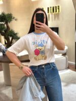 T-SHIRT BRANCA COM URSO ONLY GOOD VIBES DIXIE - Image 2