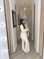 BLAZER BEGE COM DETALHE EM RENDA PONTO CHIC - Image 5