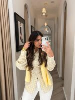 CAMISA XADREZ AMARELA PONTO CHIC