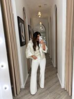 CASACO ACOLCHOADO BRANCO COM ACABAMENTO BRILHANTE PONTO CHIC - Image 4