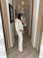 CASACO ACOLCHOADO BRANCO COM ACABAMENTO BRILHANTE PONTO CHIC - Image 5