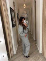 CALÇA CINZA EM MALHA PONTO CHIC - Image 3