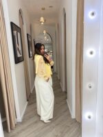 CAMISA AMARELO MANTEIGA COM BORDADOS PONTO CHIC - Image 5