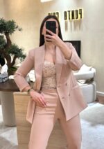 BODY ROSA SECO EM RENDA PONTO CHIC - Image 2