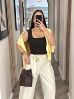 CAMISOLA DE MALHA AMARELO MANTEIGA PONTO CHIC - Image 4