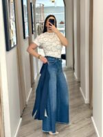 BODY EM RENDA BRANCO MANGA CURTA PONTO CHIC - Image 3