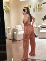 MACACÃO LANTEJOULAS LARANJA PONTO CHIC - Image 4