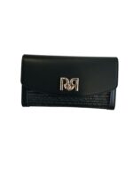 CARTEIRA PRETA COM TEXTURA E FECHO METÁLICO RINASCIMENTO - Image 2