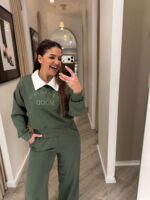 CONJUNTO VERDE MILITAR GOLA CAMISEIRO PONTO CHIC - Image 3