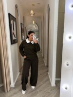 CONJUNTO CASTANHO GOLA CAMISEIRO PONTO CHIC - Image 4