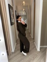 CONJUNTO CASTANHO GOLA CAMISEIRO PONTO CHIC - Image 3