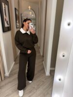 CONJUNTO CASTANHO GOLA CAMISEIRO PONTO CHIC - Image 2