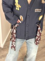 CASACO AZUL COM APLICAÇÕES E LENÇOS DIXIE - Image 4