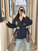 CASACO AZUL COM APLICAÇÕES E LENÇOS DIXIE - Image 2