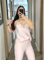 TOP ROSA COM APLICAÇÕES RINASCIMENTO