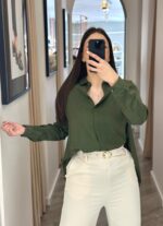 CAMISA FLUIDA VERDE MILITAR IMPERIAL