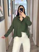 CAMISA FLUIDA VERDE MILITAR IMPERIAL - Image 2