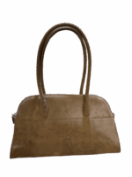 BOLSA EM PELE CAMURÇA CASTANHA DIXIE