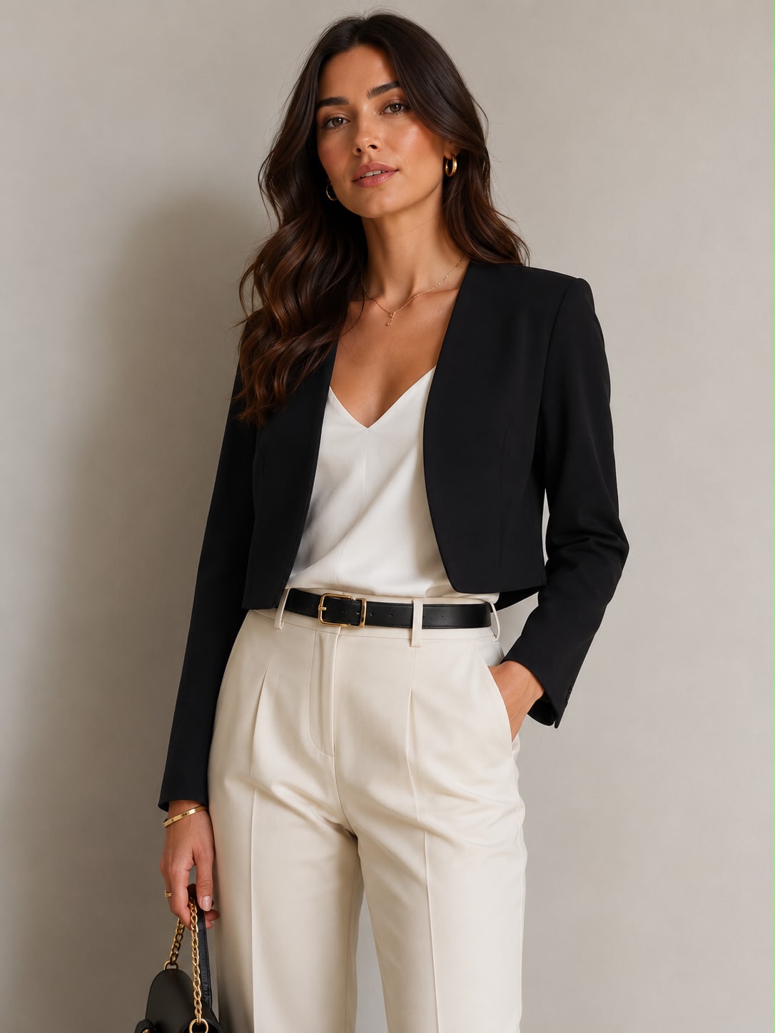 WhatsApp Image 2026-06-06 at 11.29.53 (3) CASACO CURTO PRETO ESTRUTURADO RINASCIMENTO - Image 1