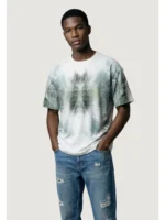 T-SHIRT BRANCA ESTAMPADO FOLHAGEM VERDE ANTONY MORATO