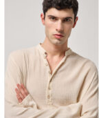 CAMISA TEXTURADA COM GOLA PADRE GIANNI LUPO - Image 4